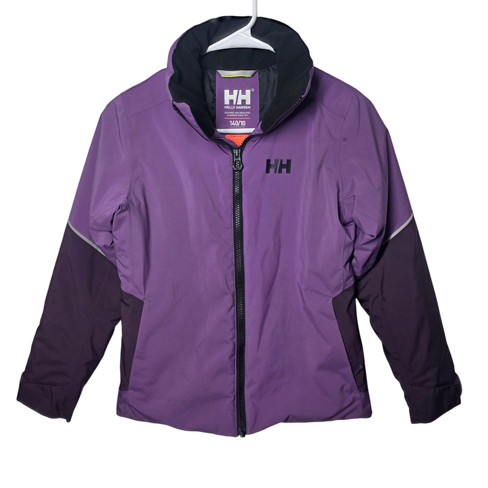 Helly Hansen Helly Tech Performance Kids Ski Jacket Purple Size 140/10 NB 41764R